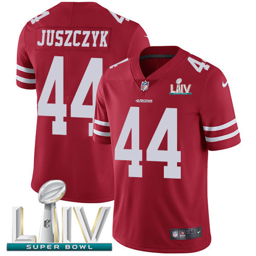 San Francisco 49ers Nike #44 Kyle Juszczyk Red Super Bowl LIV 2020 Team Color Youth Stitched NFL Vapor Untouchable Limited Jersey->youth nfl jersey->Youth Jersey